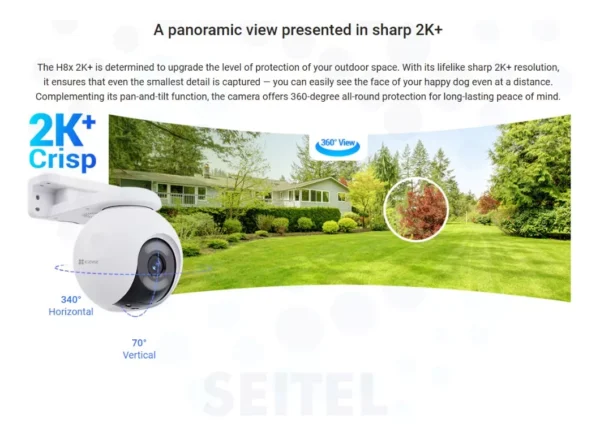 Camara Wifi EZVIZ H8x 2k+ de 4mp - Image 3